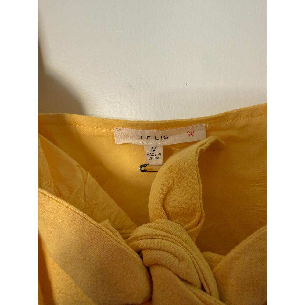 NWT Le Lis Butter Yellow Two-Piece, Top M, Skirt, Small - Picture 8 of 12